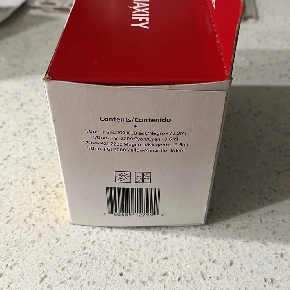 Sealed In Ob Genuine Canon Maxify 2200 Bk Xl, C, M, Y Value Pack 4